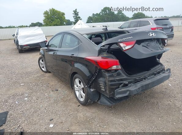 KMHDH4AE5GU566651 2016 HYUNDAI ELANTRA Black Задня ліва чверть