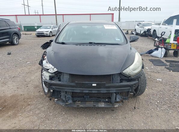 KMHDH4AE5GU566651 2016 HYUNDAI ELANTRA Black Вид щитка приладів