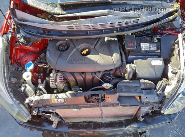 KMHDH4AE5GU631529 2016 HYUNDAI ELANTRA Red Vista interior trasera