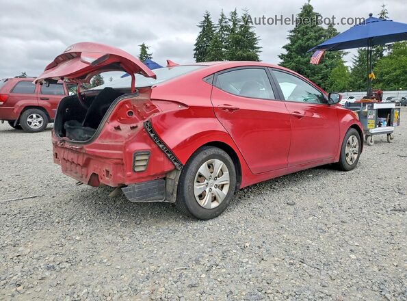 KMHDH4AE6GU489224 2016 HYUNDAI ELANTRA Red Trasero derecho