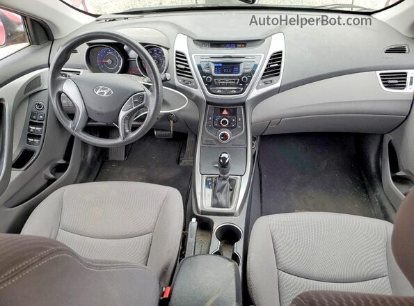 KMHDH4AE6GU489224 2016 HYUNDAI ELANTRA Red Vista del salpicadero
