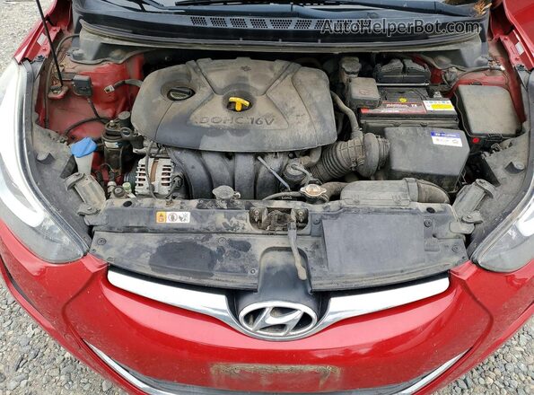 KMHDH4AE6GU489224 2016 HYUNDAI ELANTRA Red Vista interior trasera