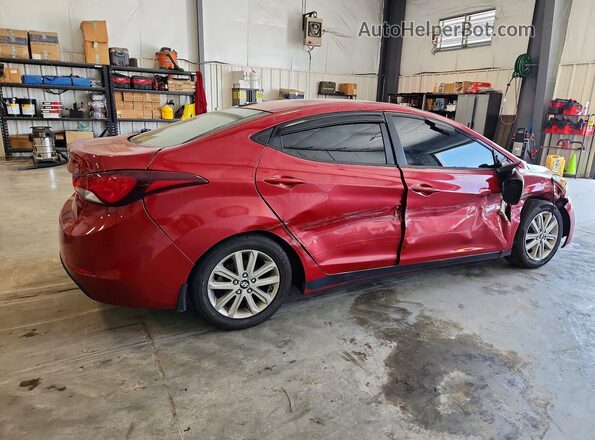 KMHDH4AE6GU526546 2016 HYUNDAI ELANTRA Burgundy Rear right
