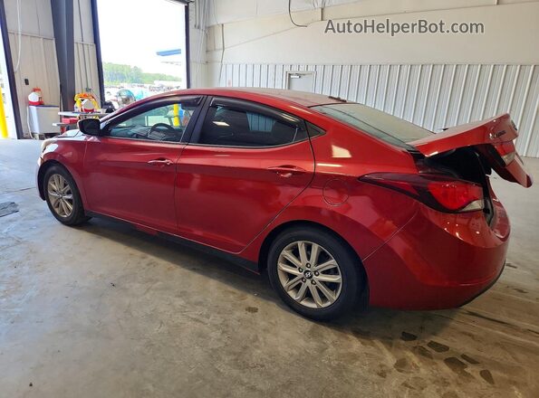 KMHDH4AE6GU526546 2016 HYUNDAI ELANTRA Burgundy Rear left