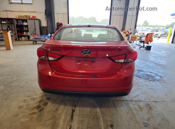 KMHDH4AE6GU526546 2016 HYUNDAI ELANTRA Burgundy Rear view