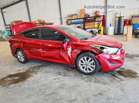 KMHDH4AE6GU526546 2016 HYUNDAI ELANTRA Burgundy Front right