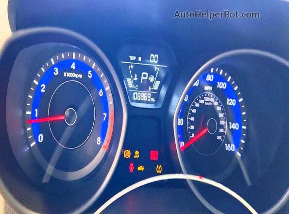 KMHDH4AE6GU526546 2016 HYUNDAI ELANTRA Burgundy Instrument cluster view