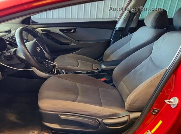 KMHDH4AE6GU526546 2016 HYUNDAI ELANTRA Burgundy Front interior view