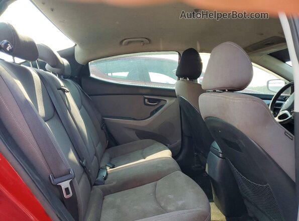 KMHDH4AE6GU526546 2016 HYUNDAI ELANTRA Burgundy Rear seats view