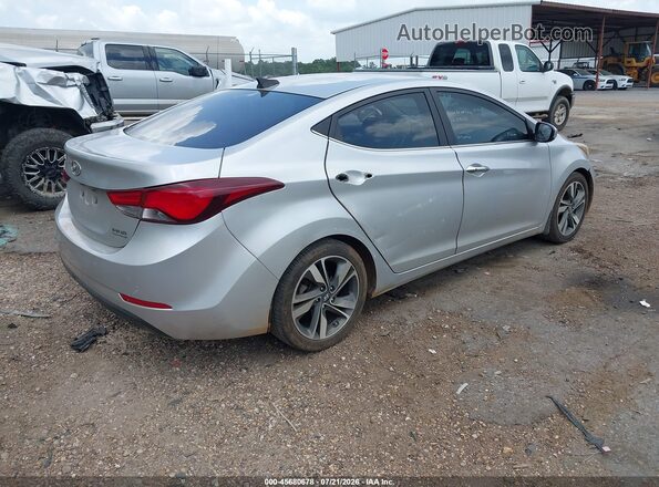 KMHDH4AE6GU589730 2016 HYUNDAI ELANTRA Silver Rear right