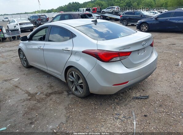 KMHDH4AE6GU589730 2016 HYUNDAI ELANTRA Silver Rear left