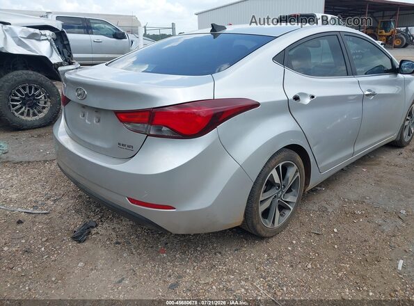 KMHDH4AE6GU589730 2016 HYUNDAI ELANTRA Silver Rear interior view