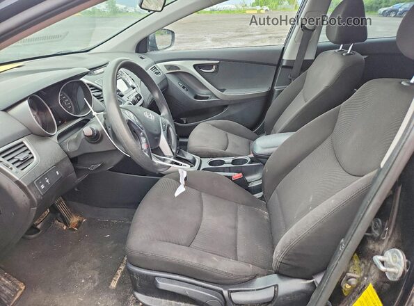 KMHDH4AE6GU591297 2016 HYUNDAI ELANTRA Black Սալոնի դիմացի տեսք
