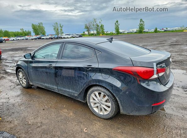 KMHDH4AE6GU591297 2016 HYUNDAI ELANTRA Black Հետևի ձախ