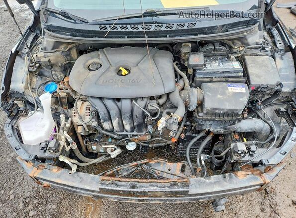 KMHDH4AE6GU591297 2016 HYUNDAI ELANTRA Black Սալոնի հետևի տեսք