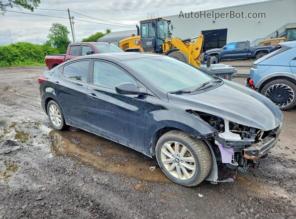KMHDH4AE6GU591297 2016 HYUNDAI ELANTRA Black Առջևի աջ