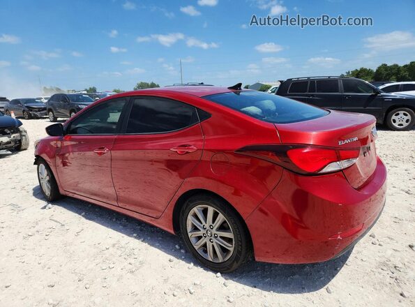 KMHDH4AE6GU623343 2016 HYUNDAI ELANTRA Red Trasero izquierdo