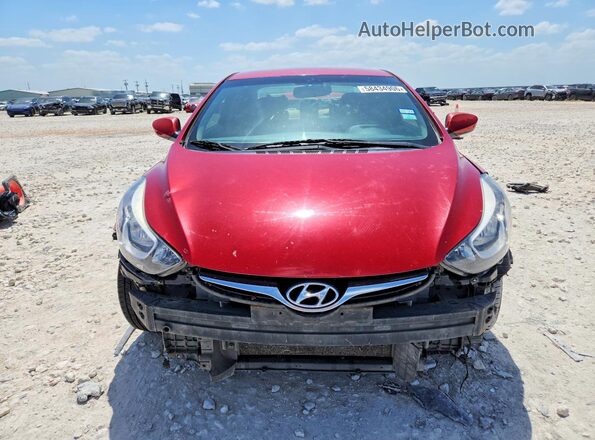KMHDH4AE6GU623343 2016 HYUNDAI ELANTRA Red Vista frontal