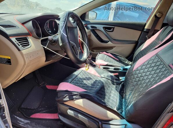 KMHDH4AE6GU623343 2016 HYUNDAI ELANTRA Red Vista interior delantera