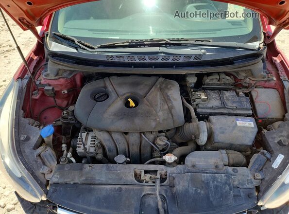 KMHDH4AE6GU623343 2016 HYUNDAI ELANTRA Red Vista interior trasera