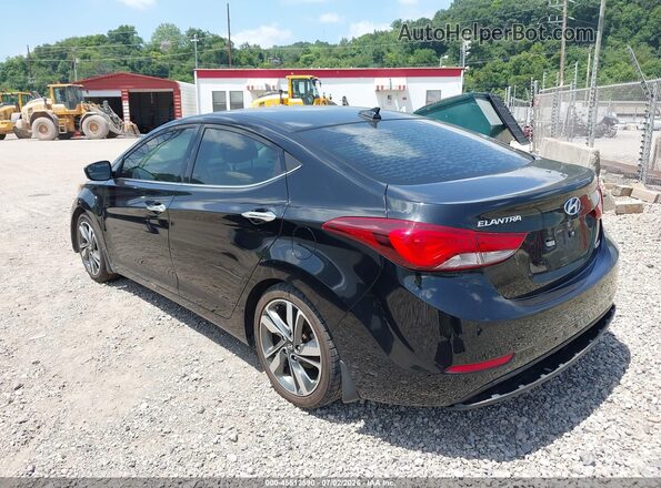 KMHDH4AE6GU626520 2016 HYUNDAI ELANTRA Black Trasero izquierdo