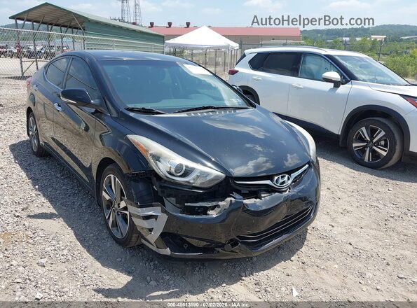KMHDH4AE6GU626520 2016 HYUNDAI ELANTRA Black Vista frontal