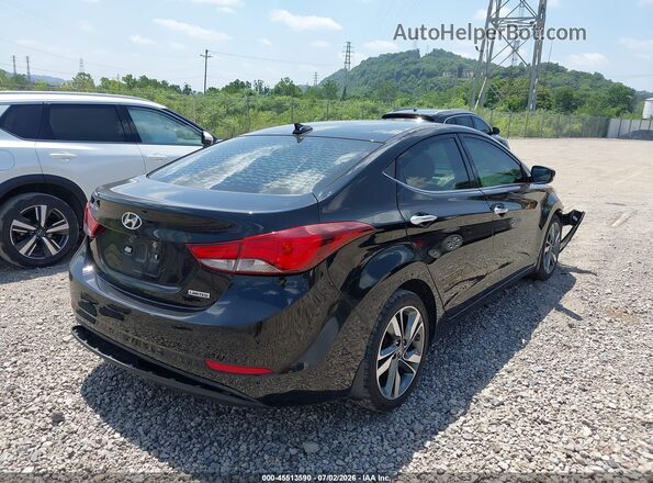 KMHDH4AE6GU626520 2016 HYUNDAI ELANTRA Black Trasero derecho