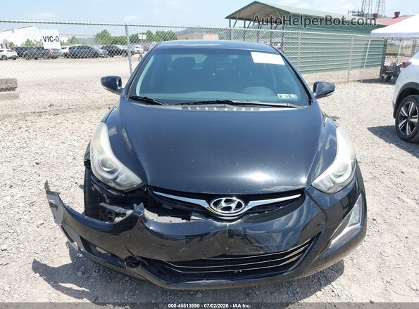 KMHDH4AE6GU626520 2016 HYUNDAI ELANTRA Black Vista interior trasera