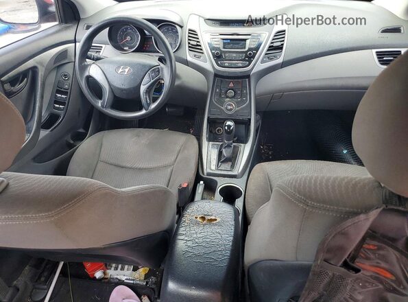 KMHDH4AE7GU478491 2016 HYUNDAI ELANTRA Red წინა პანელის ხედი