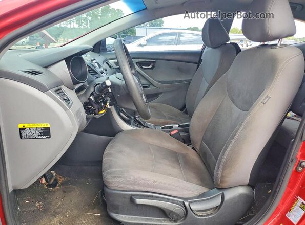 KMHDH4AE7GU478491 2016 HYUNDAI ELANTRA Red წინა სალონის ხედი