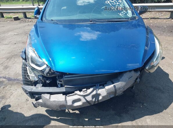 KMHDH4AE7GU489328 2016 HYUNDAI ELANTRA Синий Вид спереди