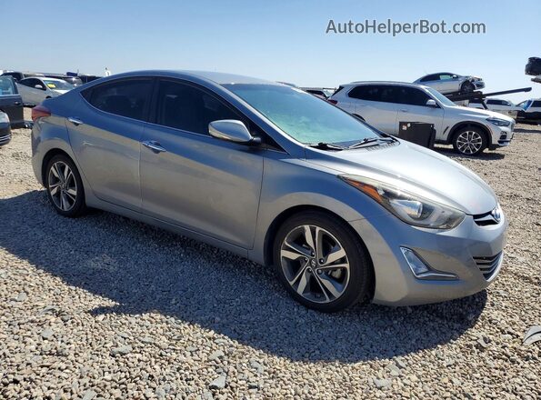 KMHDH4AE7GU513384 2016 HYUNDAI ELANTRA Silver წინა მარჯვენა
