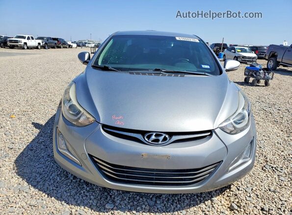 KMHDH4AE7GU513384 2016 HYUNDAI ELANTRA Silver წინა ხედი