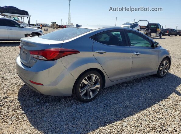 KMHDH4AE7GU513384 2016 HYUNDAI ELANTRA Silver უკანა მარჯვენა