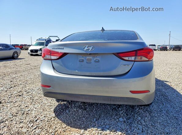 KMHDH4AE7GU513384 2016 HYUNDAI ELANTRA Silver უკანა ხედი