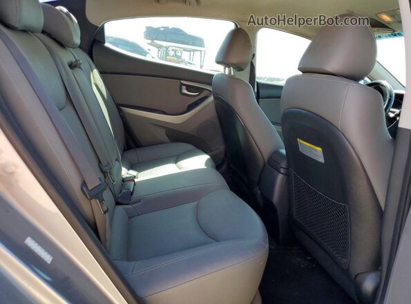 KMHDH4AE7GU513384 2016 HYUNDAI ELANTRA Silver უკანა სავარძლების ხედი