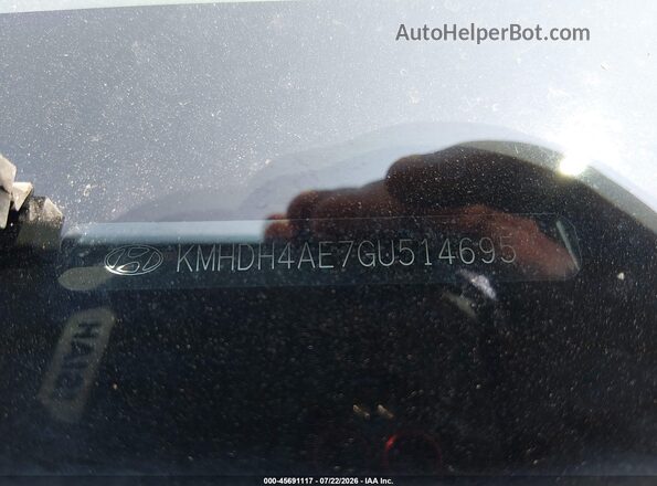 KMHDH4AE7GU514695 2016 HYUNDAI ELANTRA Red Engine compartment view