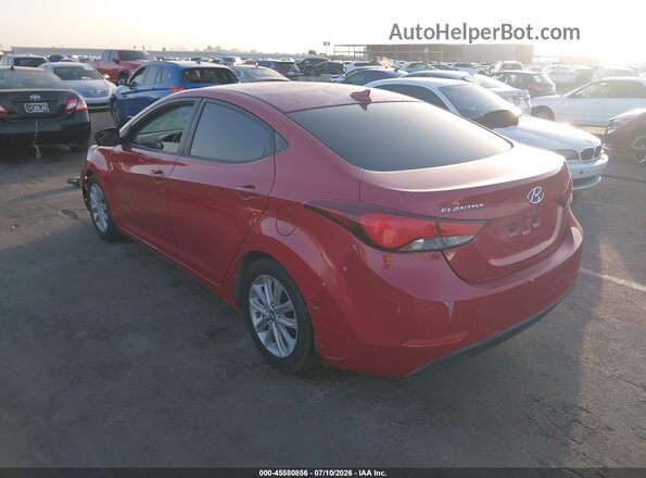 KMHDH4AE7GU532548 2016 HYUNDAI ELANTRA Red Հետևի ձախ