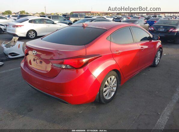 KMHDH4AE7GU532548 2016 HYUNDAI ELANTRA Red Հետևի աջ