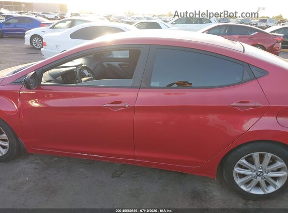 KMHDH4AE7GU532548 2016 HYUNDAI ELANTRA Red 