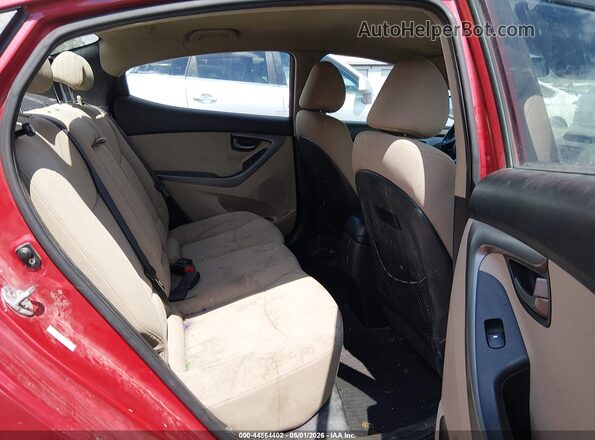 KMHDH4AE7GU533831 2016 HYUNDAI ELANTRA Red VIN sticker view