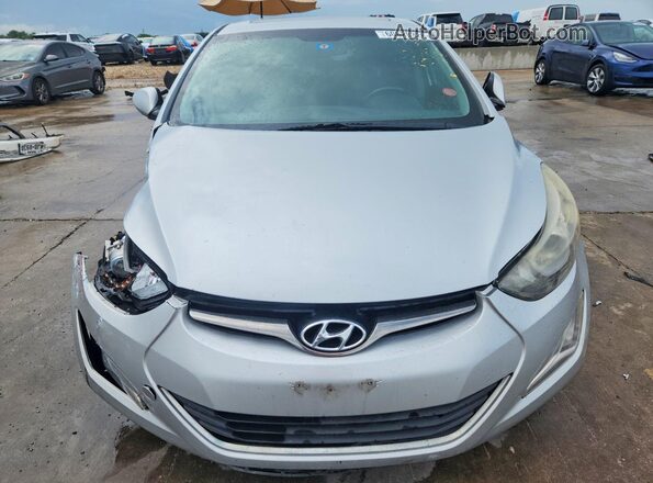 KMHDH4AE7GU553397 2016 HYUNDAI ELANTRA Silver წინა ხედი
