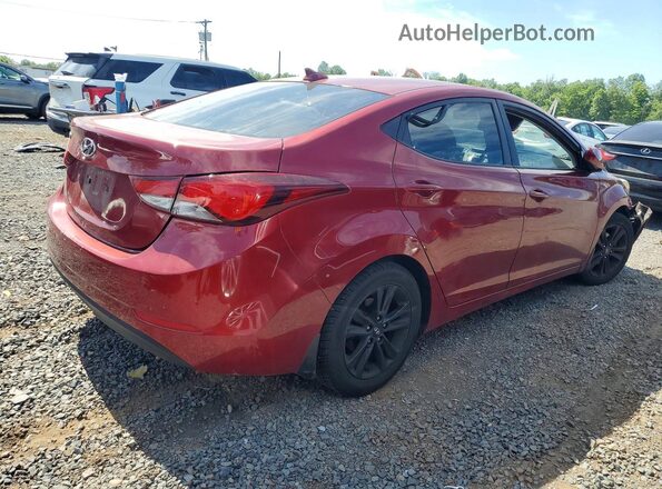 KMHDH4AE7GU574847 2016 HYUNDAI ELANTRA Burgundy Tył prawy