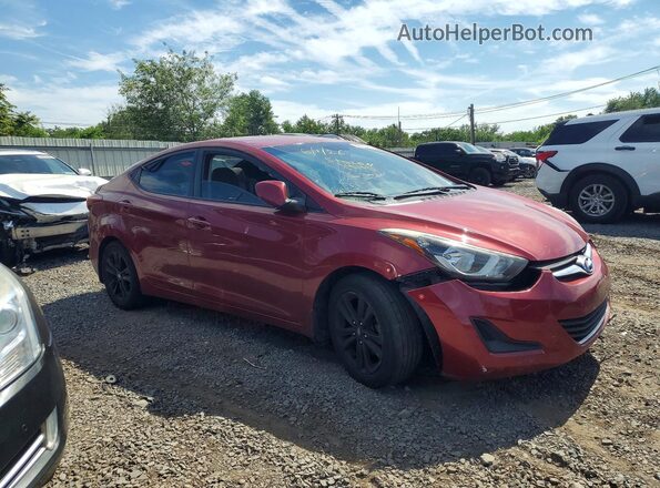 KMHDH4AE7GU574847 2016 HYUNDAI ELANTRA Burgundy Przód prawy