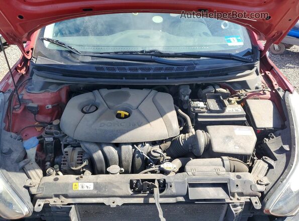 KMHDH4AE7GU574847 2016 HYUNDAI ELANTRA Burgundy Widok wnętrza z tyłu