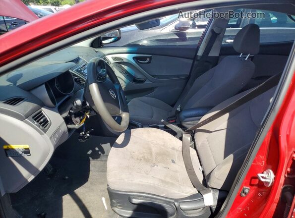 KMHDH4AE7GU574847 2016 HYUNDAI ELANTRA Burgundy Widok wnętrza z przodu