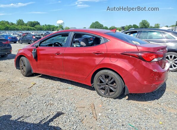 KMHDH4AE7GU574847 2016 HYUNDAI ELANTRA Burgundy Tył lewy