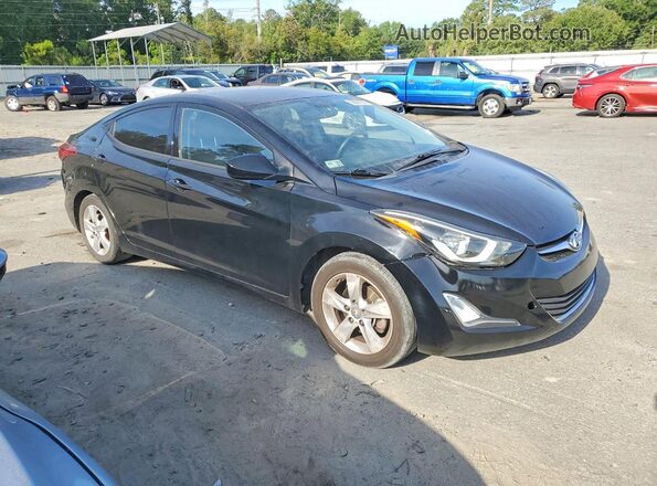 KMHDH4AE7GU575979 2016 HYUNDAI ELANTRA Black Передня права чверть