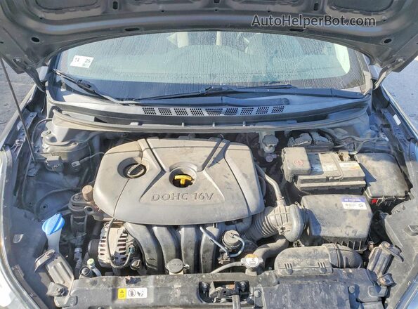 KMHDH4AE7GU575979 2016 HYUNDAI ELANTRA Black Вид задньої частини салону