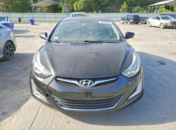 KMHDH4AE7GU575979 2016 HYUNDAI ELANTRA Black Вид спереду